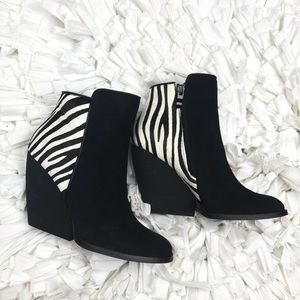 zebra print booties